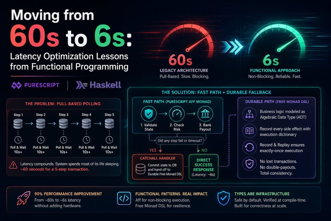 Moving from 60s to 6s: Latency Optimization Lessons from Functional Programming