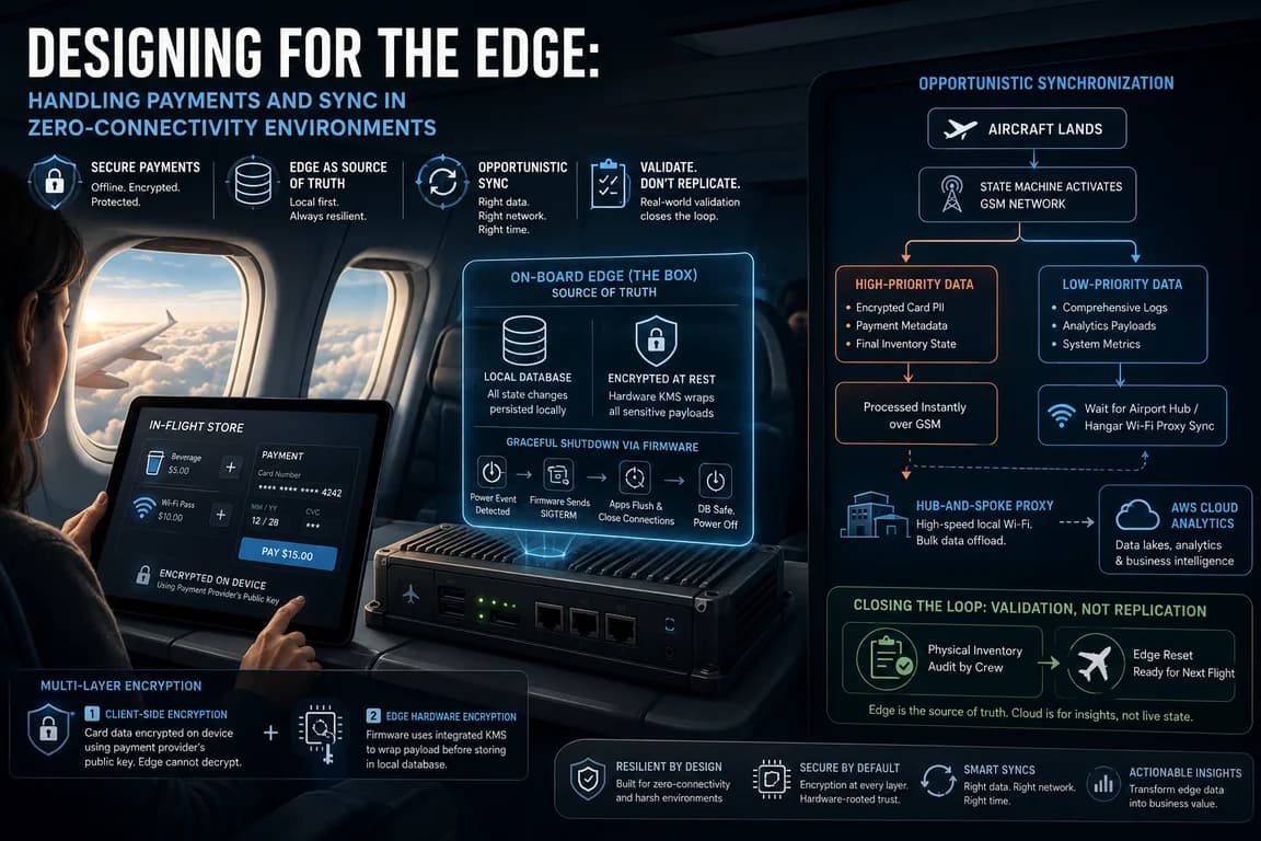 Edge Computing: Payments and Sync in Zero-Connectivity Environments