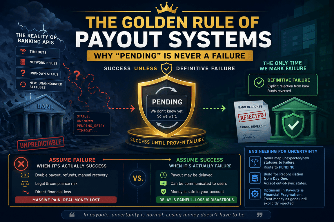 The Golden Rule of Payout Systems: Why "Pending" is Never a Failure